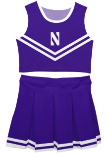 Toddler Girls Purple Northwestern Wildcats Ashley 2 Pc Cheer Sets