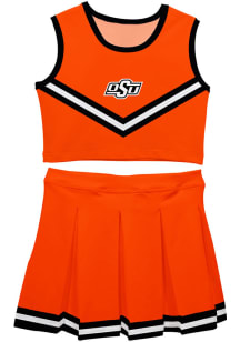 Oklahoma State Cowboys Toddler Girls Orange Ashley 2 Pc Sets Cheer