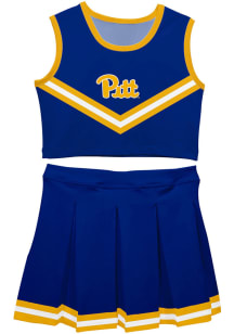 Pitt Panthers Toddler Girls Blue Ashley 2 Pc Sets Cheer
