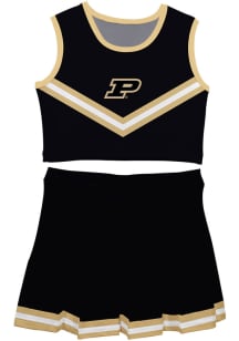 Toddler Girls Black Purdue Boilermakers Ashley 2 Pc Cheer Sets