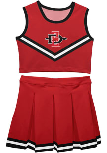 San Diego State Aztecs Toddler Girls Red Ashley 2 Pc Sets Cheer