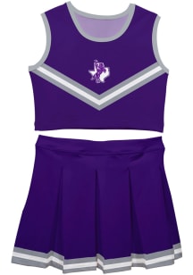 Tarleton State Texans Toddler Girls Purple Ashley 2 Pc Sets Cheer