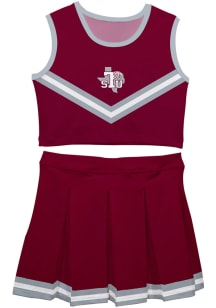 Texas Southern Tigers Toddler Girls Maroon Ashley 2 Pc Sets Cheer