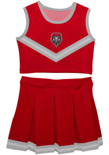 New Mexico Lobos Toddler Girls Red Ashley 2 Pc Sets Cheer