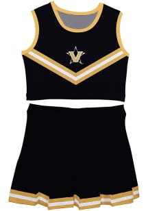 Vanderbilt Commodores Toddler Girls Black Ashley 2 Pc Sets Cheer