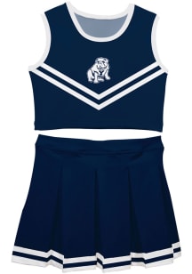 Vive La Fete Yale Bulldogs Toddler Girls Blue Ashley 2 Pc Sets Cheer