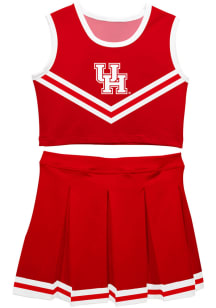 Houston Cougars Girls Red Ashley 2 Pc Set Cheer