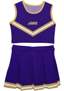 James Madison Dukes Girls Purple Ashley 2 Pc Set Cheer