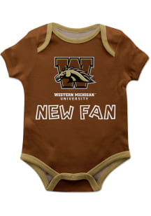 Western Michigan Broncos Baby Brown New Fan Short Sleeve One Piece