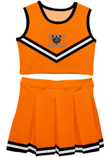 Mercer Bears Girls Orange Ashley 2 Pc Set Cheer