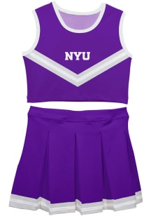 NYU Violets Girls Purple Ashley 2 Pc Set Cheer