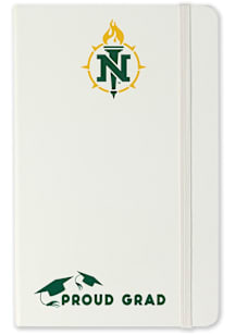 Northern Michigan Wildcats Proud Grad team logo Notebook and Folder - White