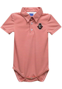 Austin Peay Governors Baby Red Pencil Stripe Short Sleeve One Piece Polo