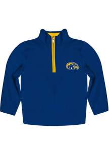Vive La Fete Kent State Golden Flashes Youth Blue Impressions Long Sleeve Quarter Zip Shirt