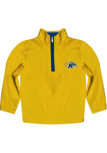 Vive La Fete Kent State Golden Flashes Youth Gold Impressions Long Sleeve Quarter Zip Shirt