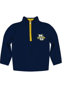 Vive La Fete Marquette Golden Eagles Youth Navy Blue Impressions Long Sleeve Quarter Zip Shirt