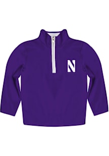 Vive La Fete Northwestern Wildcats Youth Purple Impressions Long Sleeve Quarter Zip Shirt