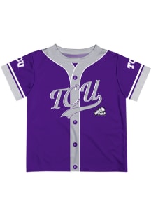 Nick Lodolo TCU Horned Frogs Infant Solid Short Sleeve T-Shirt Purple