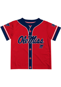 Drew Pomeranz   Ole Miss Rebels Youth Red Solid Short Sleeve T-Shirt