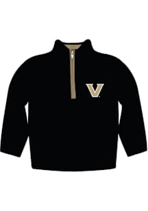 Vive La Fete Vanderbilt Commodores Youth Black Impressions Long Sleeve Quarter Zip Shirt