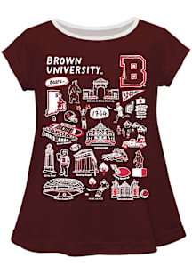 Vive La Fete Brown Bears Girls Brown Impressions Short Sleeve Tee