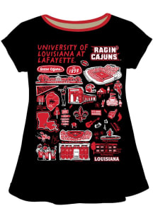 Vive La Fete UL Lafayette Ragin' Cajuns Girls  Impressions Short Sleeve Tee