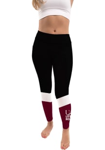U of A at Little Rock Trojans Womens Black Colorblock Plus Size Athletic Pants