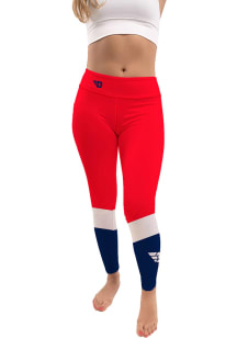 Dayton Flyers Womens Red Colorblock Plus Size Athletic Pants