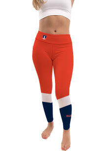 Womens Orange Illinois Fighting Illini Colorblock Plus Size Athletic Pants