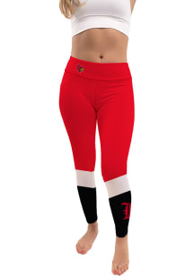 Louisville Cardinals Womens Red Colorblock Plus Size Athletic Pants