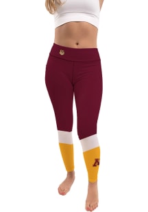 Womens Maroon Minnesota Golden Gophers Colorblock Plus Size Athletic Pants
