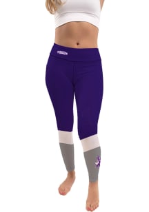 Tarleton State Texans Womens Purple Colorblock Plus Size Athletic Pants