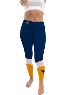 West Virginia Mountaineers Womens Blue Colorblock Plus Size Athletic Pants