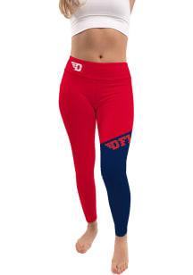 Dayton Flyers Womens Red Colorblock Letter Plus Size Athletic Pants