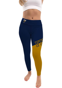 FIU Panthers Womens Navy Blue Colorblock Letter Plus Size Athletic Pants