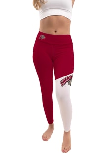 Lafayette College Womens Maroon Colorblock Letter Plus Size Athletic Pants