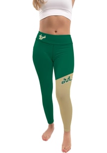 South Florida Bulls Womens Green Colorblock Letter Plus Size Athletic Pants