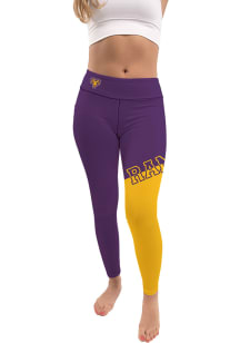 West Chester Golden Rams Womens Purple Colorblock Letter Plus Size Athletic Pants