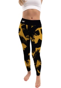 Alabama State Hornets Womens Gold Paint Brush Pants
