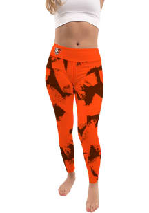 Bowling Green Falcons Womens Orange Paint Brush Plus Size Athletic Pants