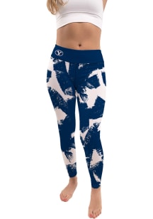 BYU Cougars Womens Blue Paint Brush Plus Size Athletic Pants