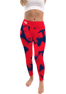 Dayton Flyers Womens Red Paint Brush Plus Size Athletic Pants