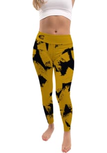 Emporia State Hornets Womens Gold Paint Brush Pants