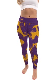 Vive La Fete Northern Iowa Panthers Womens Purple Paint Brush Plus Size Athletic Pants
