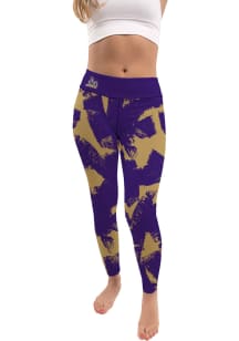 James Madison Dukes Womens Purple Paint Brush Plus Size Athletic Pants