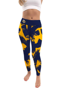 Marquette Golden Eagles Womens Navy Blue Paint Brush Plus Size Athletic Pants