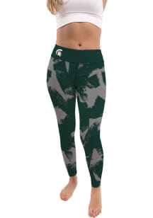 Michigan State Spartans Womens Green Paint Brush Pants