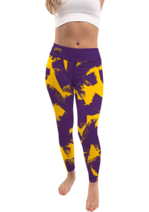 Minnesota State Mavericks Womens Purple Paint Brush Plus Size Athletic Pants