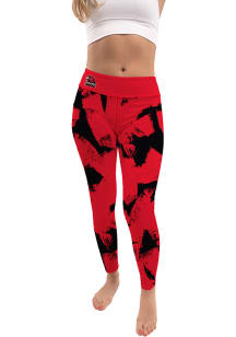 Miami RedHawks Womens Red Paint Brush Plus Size Athletic Pants