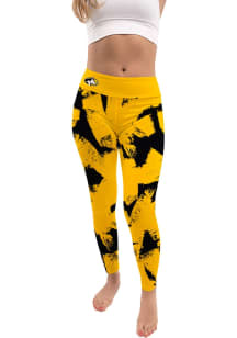 Vive La Fete Michigan Tech Huskies Womens Gold Paint Brush Pants